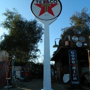 Cynthia Eastwood The Picker Chick Sign Pole in Texaco