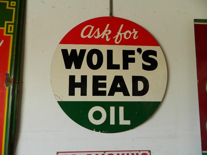 Cynthia Eastwood The Picker Chick Wolf's Head 2-sided metal sign